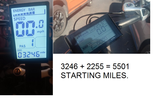 Starting Miles= 5501